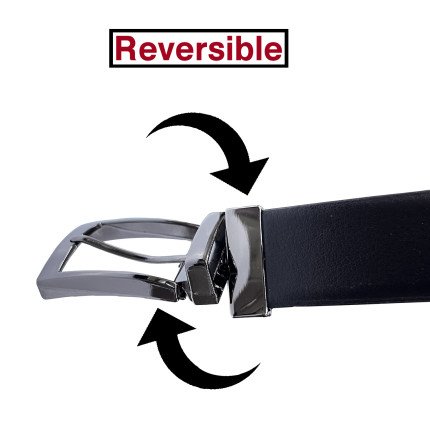 Belt Reverse Side Reversible Belt with twist type buckle